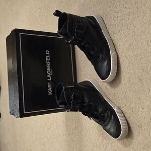 Karl Lagerfeld Black High Tops